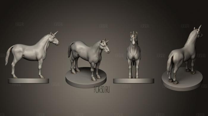 Unicorn Horse 3d stl модель для ЧПУ